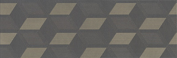 Морандо декор серый темный 25х75