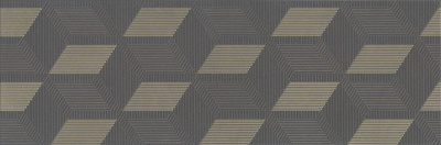 Морандо декор серый темный 25х75
