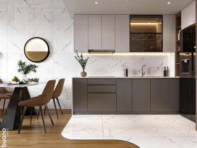 Керамогранит Buono Ceramica Marble Statuario Alba Glossy