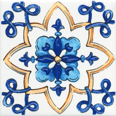 Капри вставка майолика 9,9х9,9 STG\A486\1146 Капри вставка майолика 9,9х9,9 STG\A486\1146