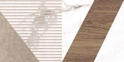 Savage узор коричневый 25x50 плитка матовый