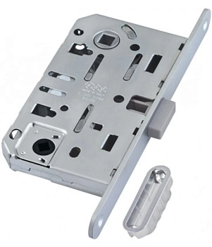 Замок W/C магнитный с ответной планкой B061025034640 Матовый хром AGB