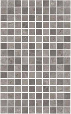 Гран Пале декор мозаичный серый 25х40