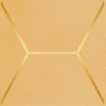 Витраж декор желтый 15х15