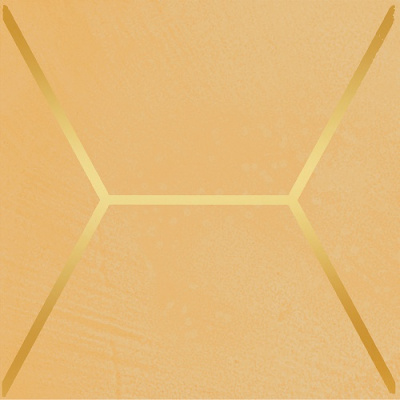 Витраж декор желтый 15х15