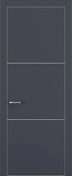 Квалитет К11 Графит премьер мат ALU Серая с 4-х молдинг серебро (Mh)