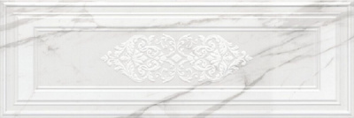 Прадо декор панель белый 40х120