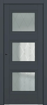 Гранд ДО Baguette B1 Сатинато с рисунком ромб Графит премьер мат